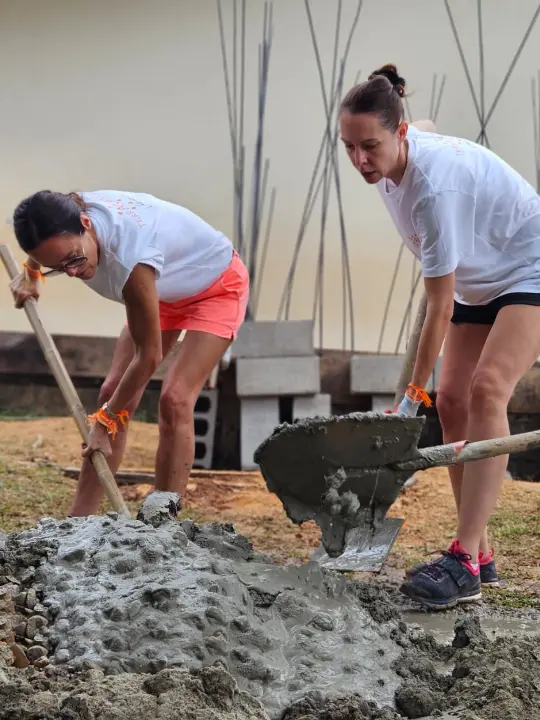 Système de récupération d’eau de pluie à l’école de Thaphadat