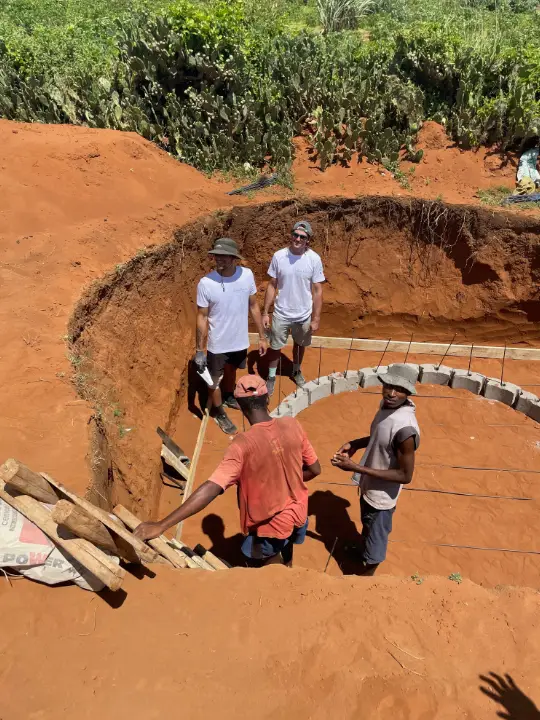 Construction d’une cuve de stockage d’eau à Sevohipoty (Androy) Madagascar
